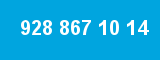928 867 10 14 928 867 10 14